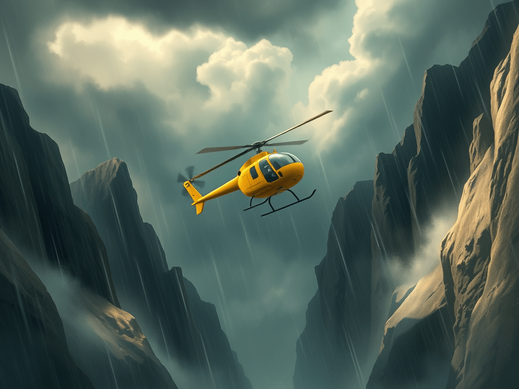 Hector the Little Helicopter’s Brave Rescue