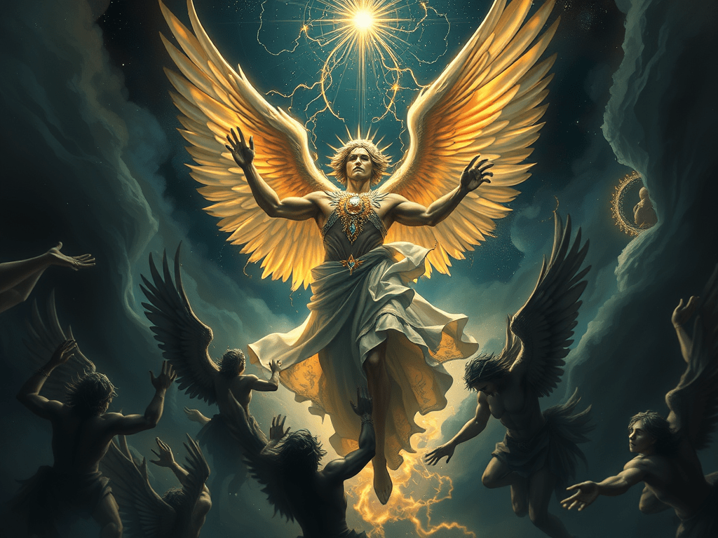 The Fall of Angels: A Cosmic Struggle Unveiled